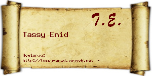 Tassy Enid névjegykártya